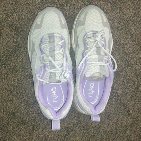 Ryka Women's Noriko Arch Support Walking Shoes Gray/Purple - 10W - Picture 4 of 4